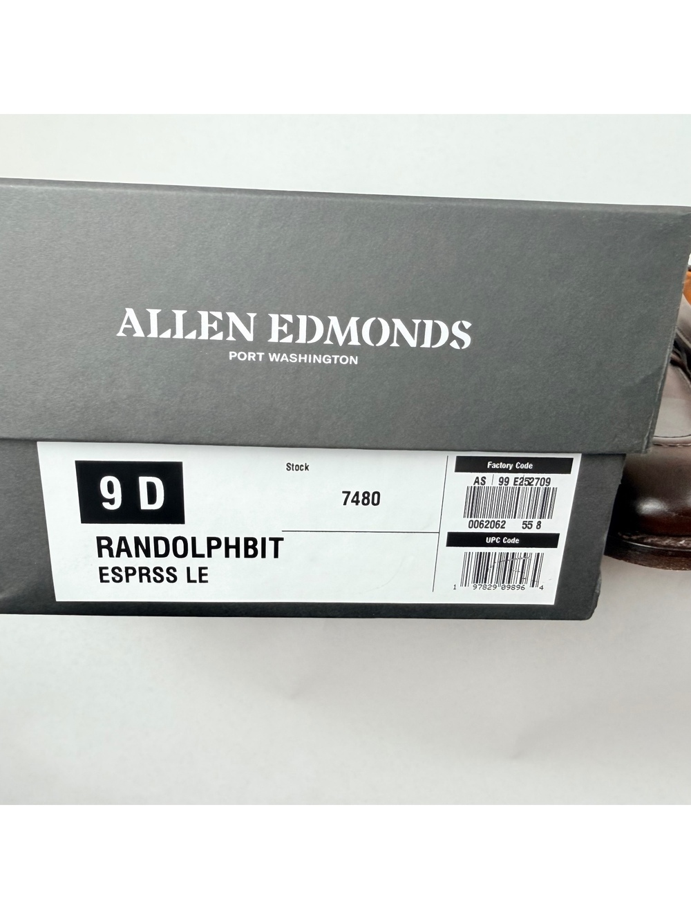 Allen Edmonds Randolph Bit Loafers Espresso Leather Men's 9D Horsebit with Box - Picture 5 of 14